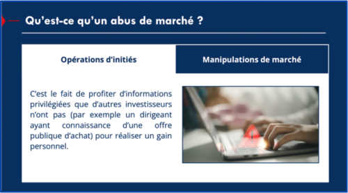 Formation Abus de marché