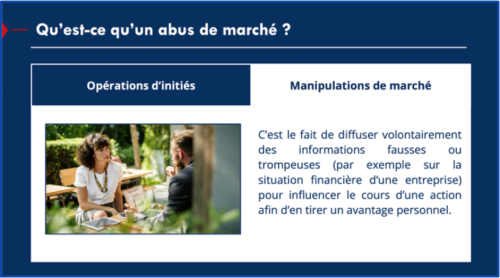 Formation Abus de marché